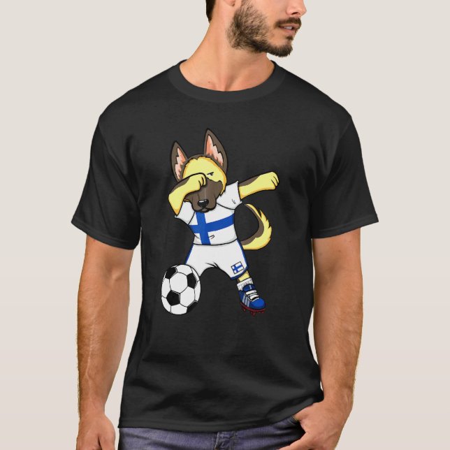Camisa de Fã de Futebol da Finlândia com Pastor Al (Frente)
