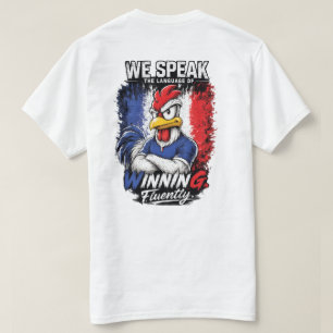 Camisa de Fã de Futebol da França Tee de Vitória F