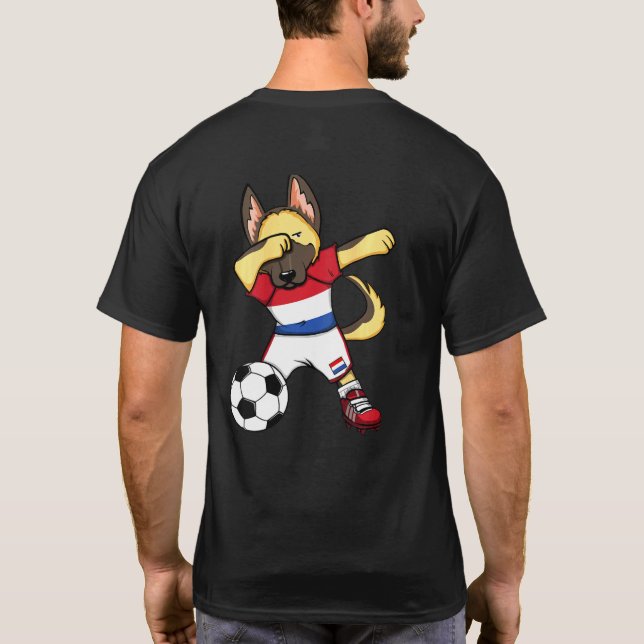 Camisa de Fã de Futebol da Holanda com Pastor Alem (Verso)
