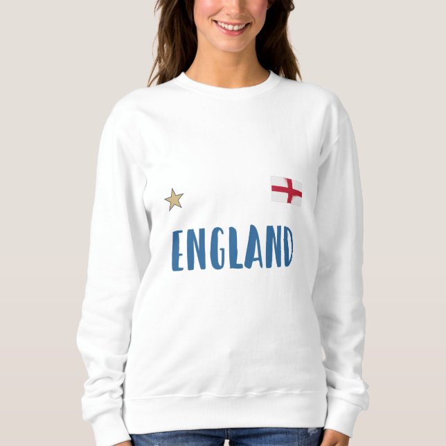 Camisa de Fã de Futebol da Inglaterra Bandeira Ing (Frente)