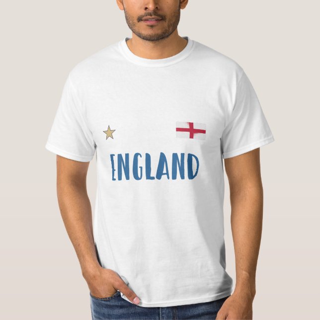 Camisa de Fã de Futebol da Inglaterra Bandeira Ing (Frente)