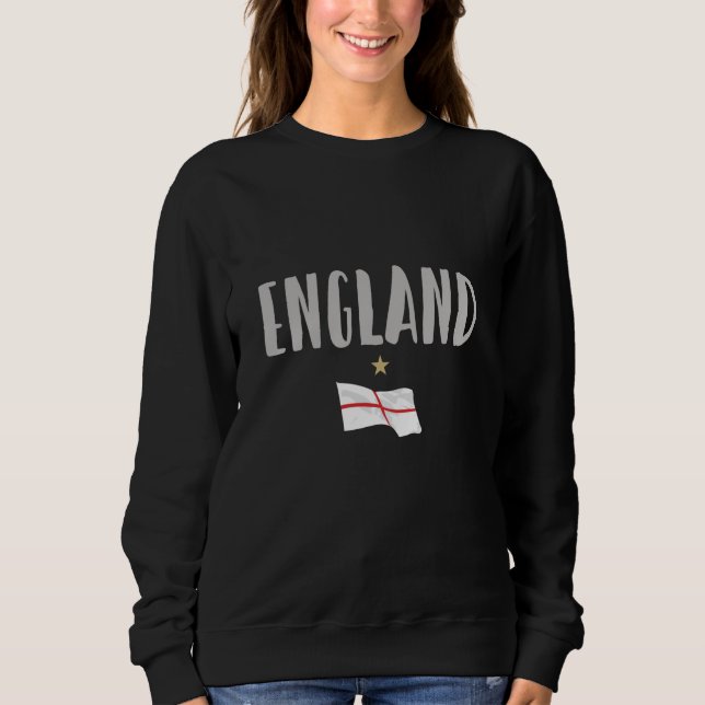 Camisa de Fã de Futebol da Inglaterra Bandeira Ing (Frente)