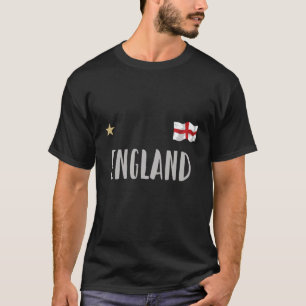 Camisa de Fã de Futebol da Inglaterra Bandeira Ing