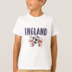 Camisa de Fã de Futebol da Inglaterra Bandeira Ing