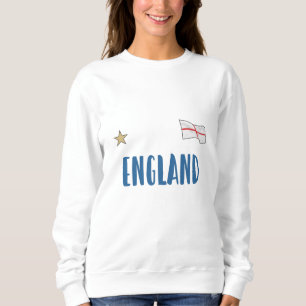 Camisa de Fã de Futebol da Inglaterra Bandeira Ing