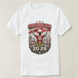 Camisa de Fã de Futebol da Suíça Copa do Mundo 202