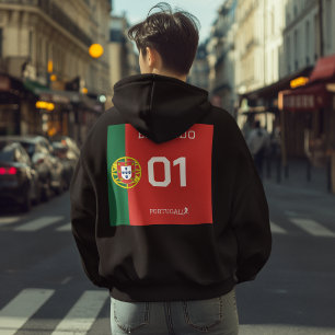Camisa de Fã de Futebol de Portugal - Nome e Númer