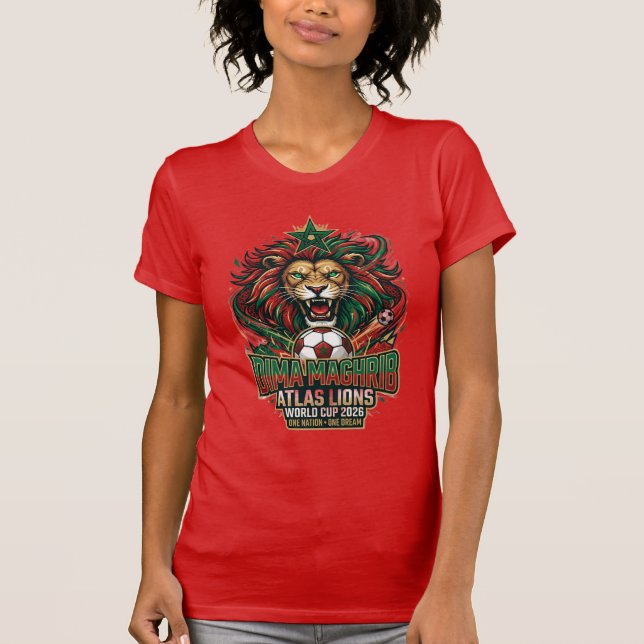 Camisa de Fã de Futebol Dima Maghrib Leões do Atla (Frente)