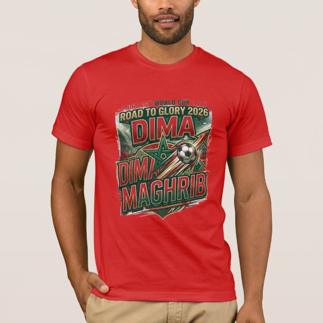 Camisa de Fã de Futebol Dima Maghrib Leões do Atla (Frente)