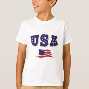 Camisa de Fã de Futebol dos EUA Bandeira Americana