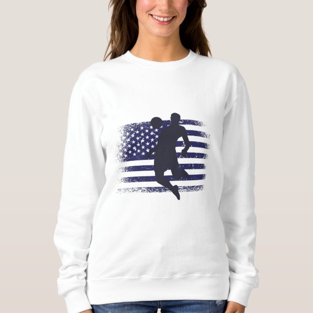 Camisa de Fã de Futebol dos EUA Bandeira Americana (Frente)
