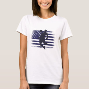 Camisa de Fã de Futebol dos EUA Bandeira Americana