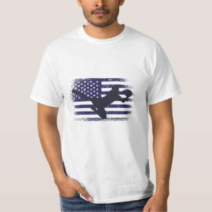 Camisa de Fã de Futebol dos EUA Bandeira Americana