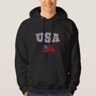 Camisa de Fã de Futebol dos EUA Bandeira Americana