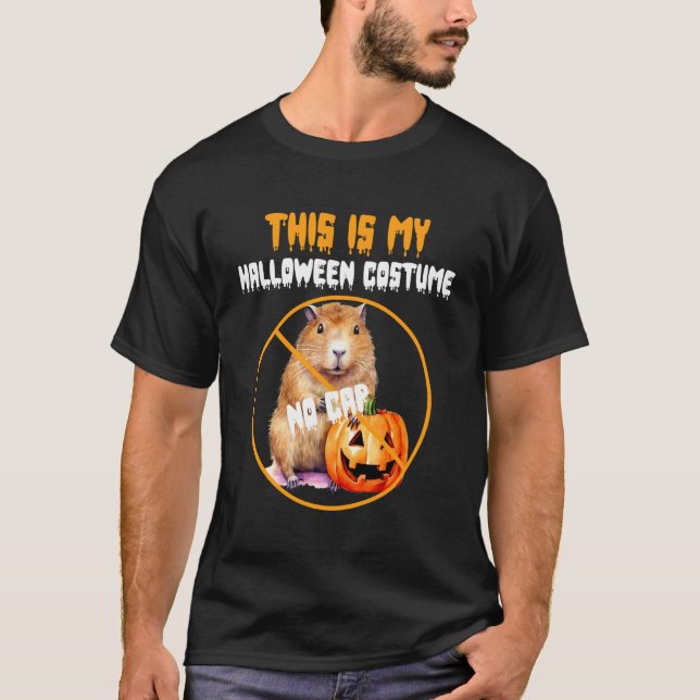 Camisa de Fantasia de Capivara para Crianças sem G (Frente)