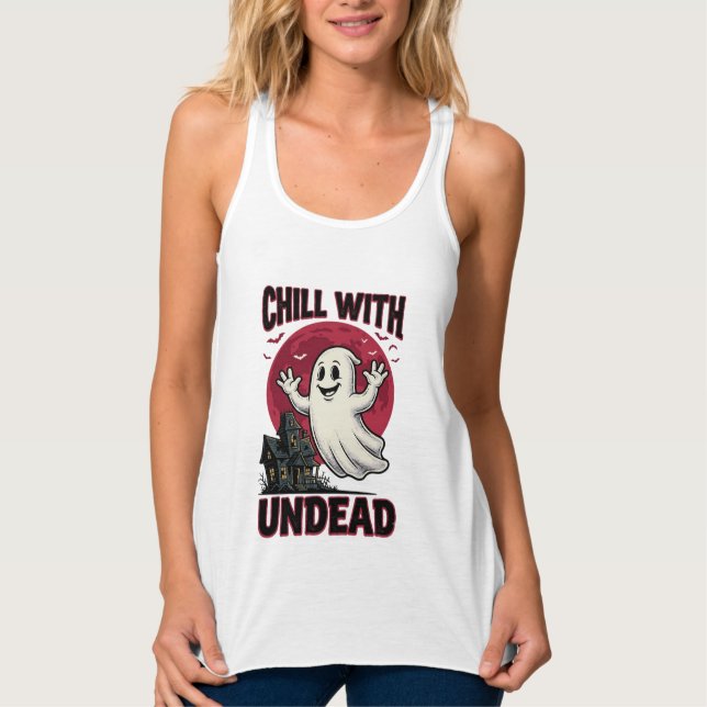 Camisa de Fantasma de Halloween Design de Zumbi As (Frente)
