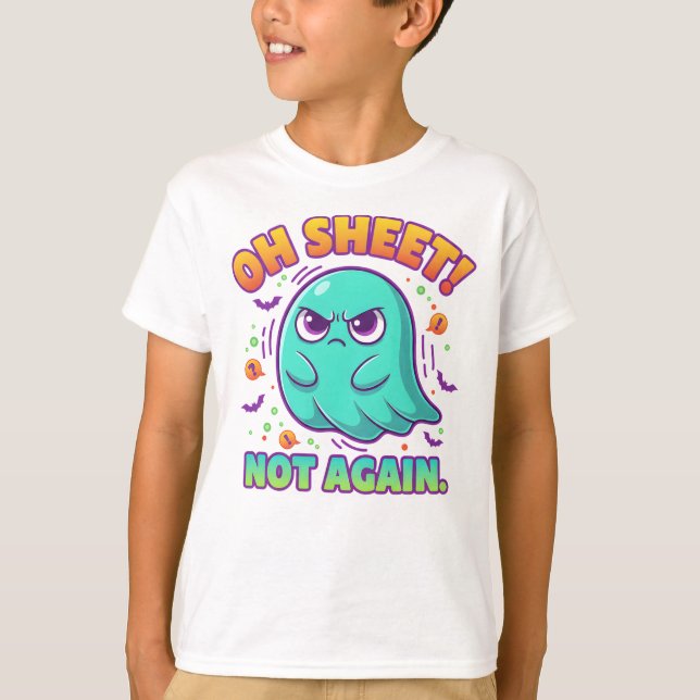 Camisa de Fantasma do Halloween 'Oh Folha' | Camis (Frente)