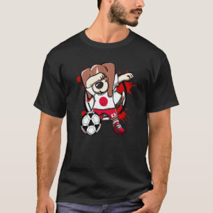 Camisa de Fãs de Futebol do Japão com Beagle Dabbi