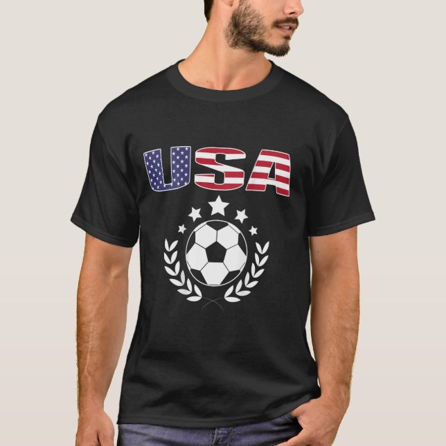 Camisa de Fãs de Futebol Orgulhosamente Americanos (Frente)