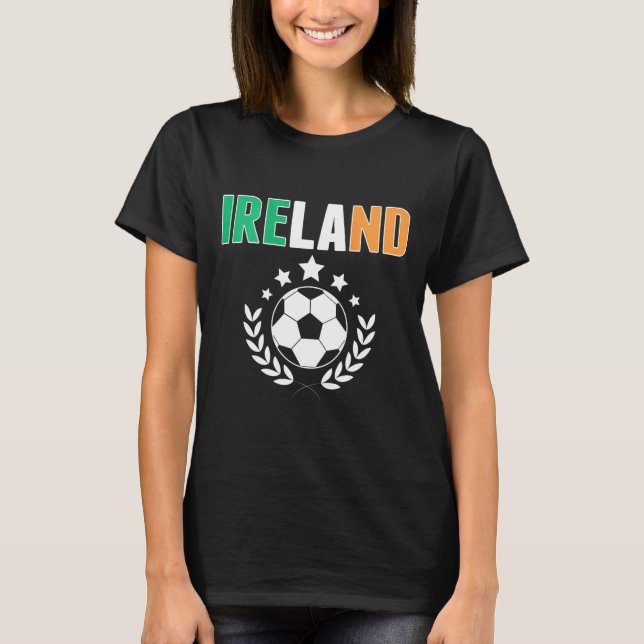 Camisa de Fãs de Futebol Orgulhosos da Irlanda - A (Frente)