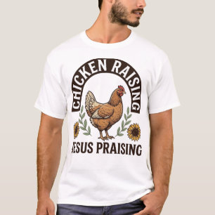 Camisa de Fazenda Vintage de Criação de Frango Lou