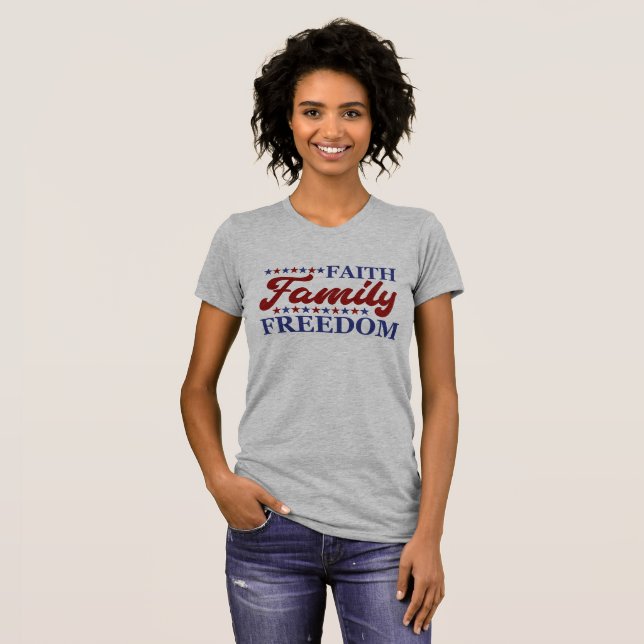Camisa De Fé, Família E Liberdade (Frente Completa)