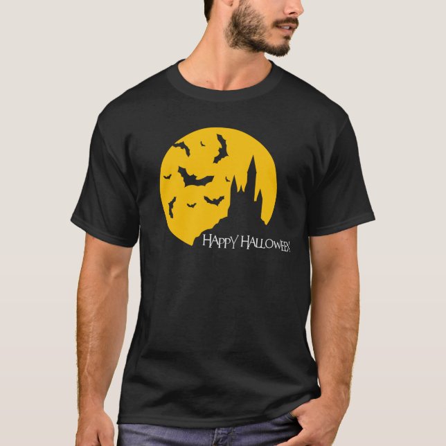 Camisa de Feliz Dia das Bruxas (Frente)