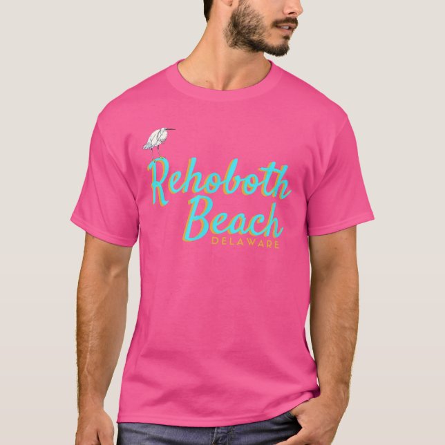 Camisa de Férias de Rehoboth Beach Delaware Praia  (Frente)