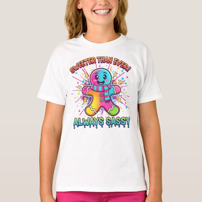 camisa de férias excêntrica para crianças (Frente)