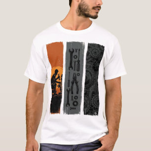 Camisa de ferramentas de mecânico vintage design t