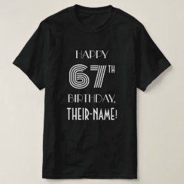 Camisa de festa de 67º aniversário com estilo insp