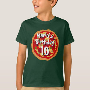 Camisa de Festa de aniversário de pizza doce para