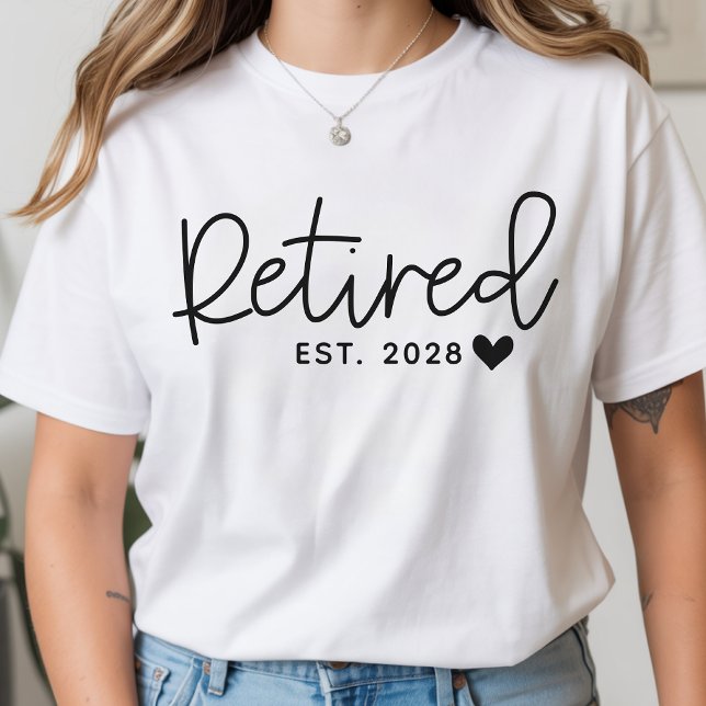 Camisa de Festa de Aposentadoria Presente Personal (Custom Retirement Shirt Officially Retired Gift, Happy Retirement Shirt Gift for Coworker or Boss)