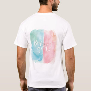 Camisa de festa de revelação de gênero Menino ou M