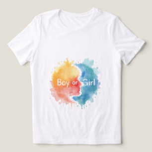 Camisa de festa de revelação de gênero Menino ou M