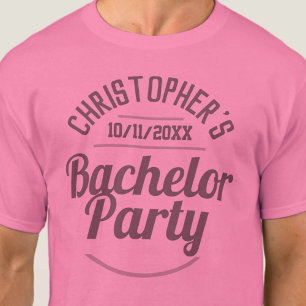 Camisa de festa de solteiro do homem