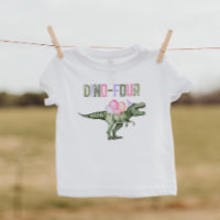Camisa de festa Dino-Four para meninas