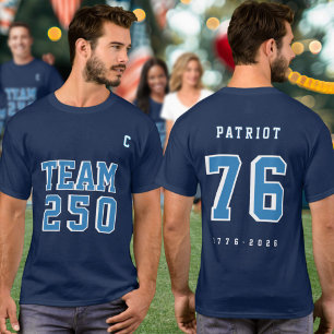 Camisa de festa do time 250 da 250ª edição dos EUA