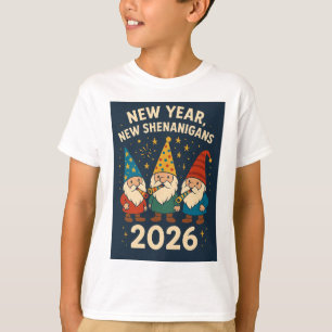 Camisa de festa Gnome Ano Novo 2026, Novos Desmanc
