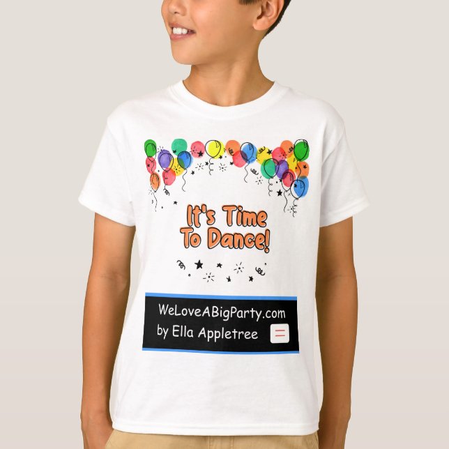 Camisa de festa para crianças e todas as idades (Frente)