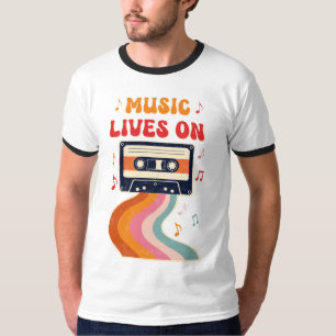 Camisa De Fita De Cassete Retroativa - A Música Vi