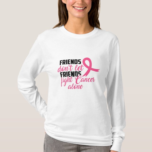 Camisa de Fita de Sensibilização do cancer (Frente)