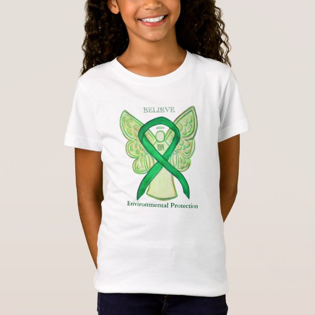 Camisa de Fita de Sensibilização para a Proteção A (Frente)