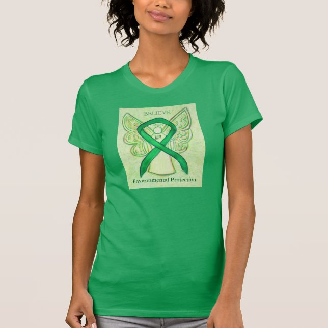 Camisa de Fita de Sensibilização para a Proteção A (Frente)