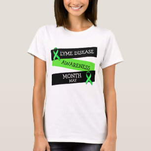 Camisa de Fita Mês de Sensibilização para a Doença