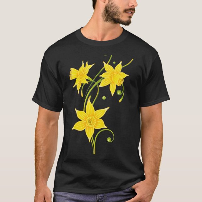 Camisa de Flor de Narciso Design de Primavera da P (Frente)