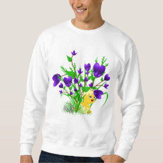 Camisa de florescência do pintinho da páscoa dos