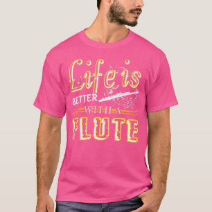 Camisa De Fluxo - A Vida É Melhor Com Camisetas De