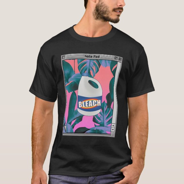 Camisa De Folga Longa Com Aestesia Vaporwave (Frente)