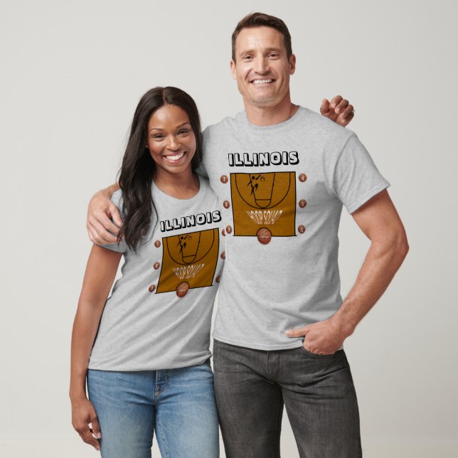 Camisa de folga longa do ILLINOIS (Unissex)